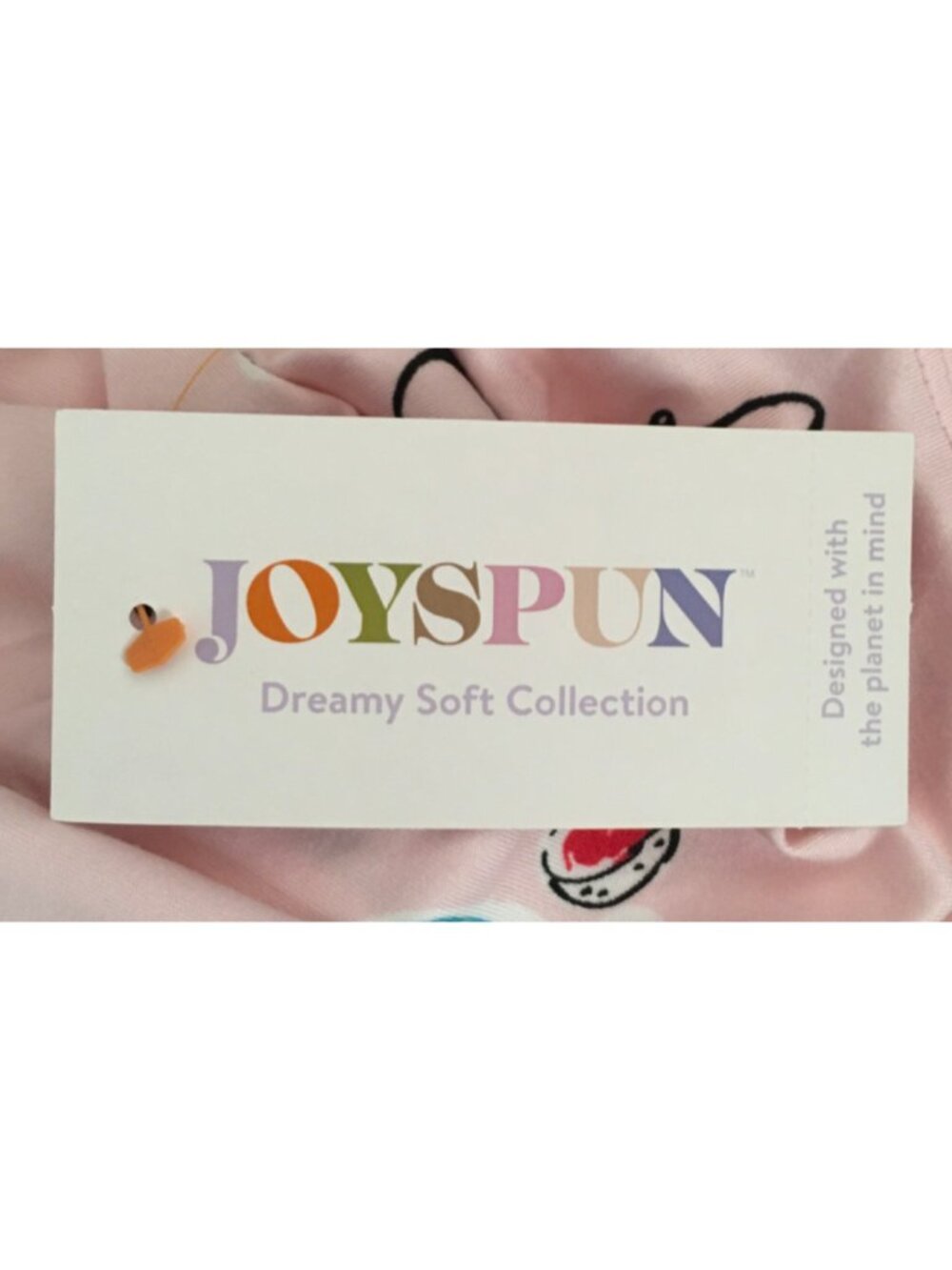 Joyspun Sleep Shirt Size L to XL Pink Paris Coffee Croissants Pockets New w Tag - Picture 7 of 13